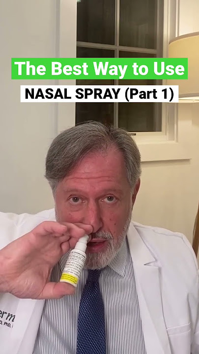How to use a nasal spray properly ✅ #allergies #howto #doctortips #congestion #sneezing