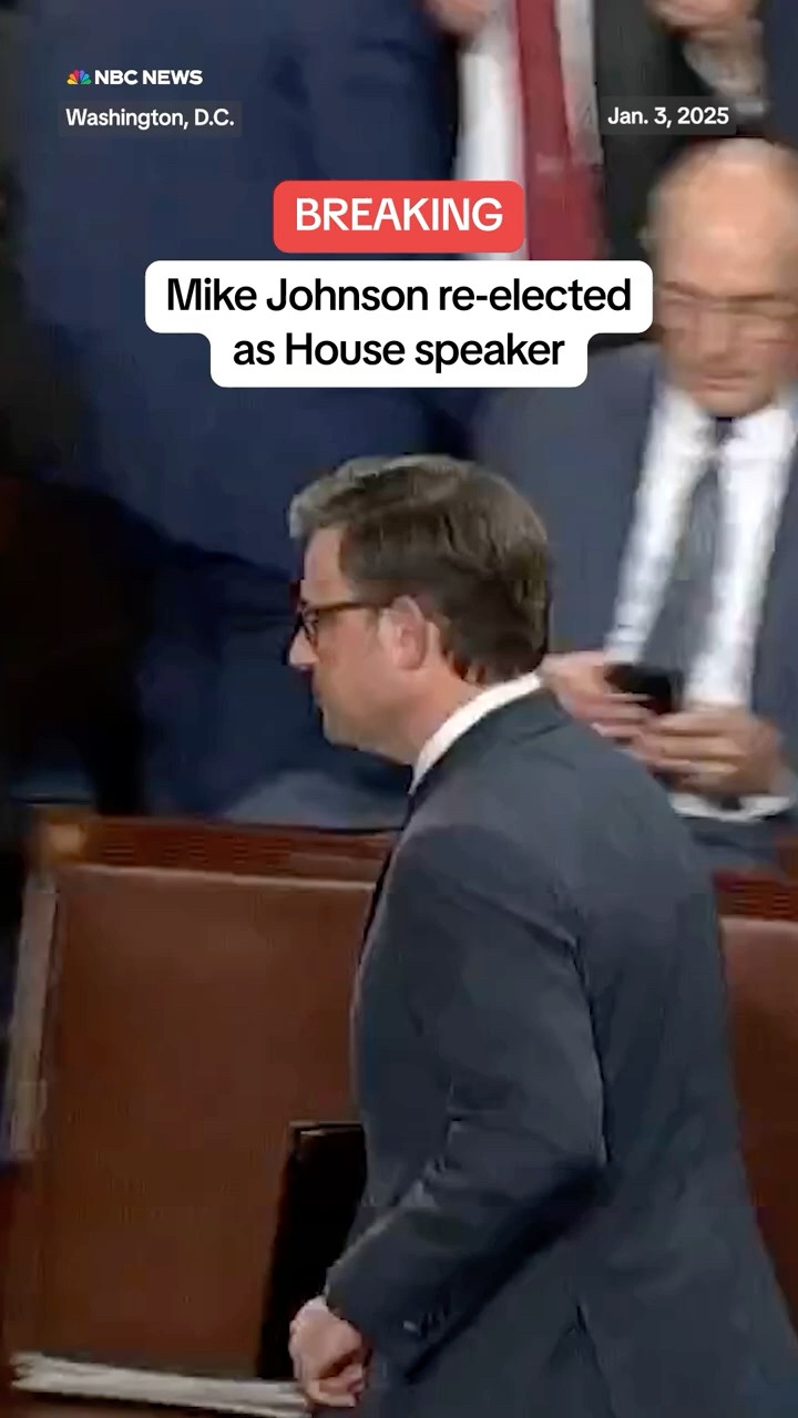 Mike Johnson re-elected as House Speaker
