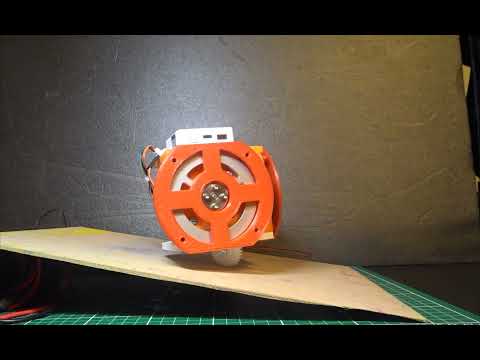 【Reaction Wheel】１輪走行ロボット  坂道【M5Stack】
