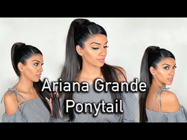 The Ariana Grande Inspired Half Up Ponytail Tutorial - Hot Beauty Health