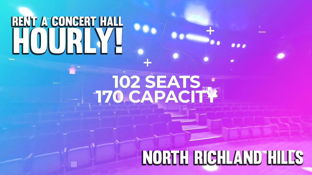 Concert Hall For HOURLY RENT in North Richland Hills at Platinum Music Complex NRH