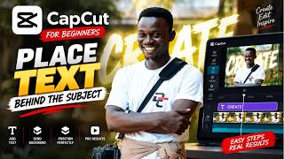 How to Put Text Behind a Subject in CapCut | Easy Text Behind Person Effect