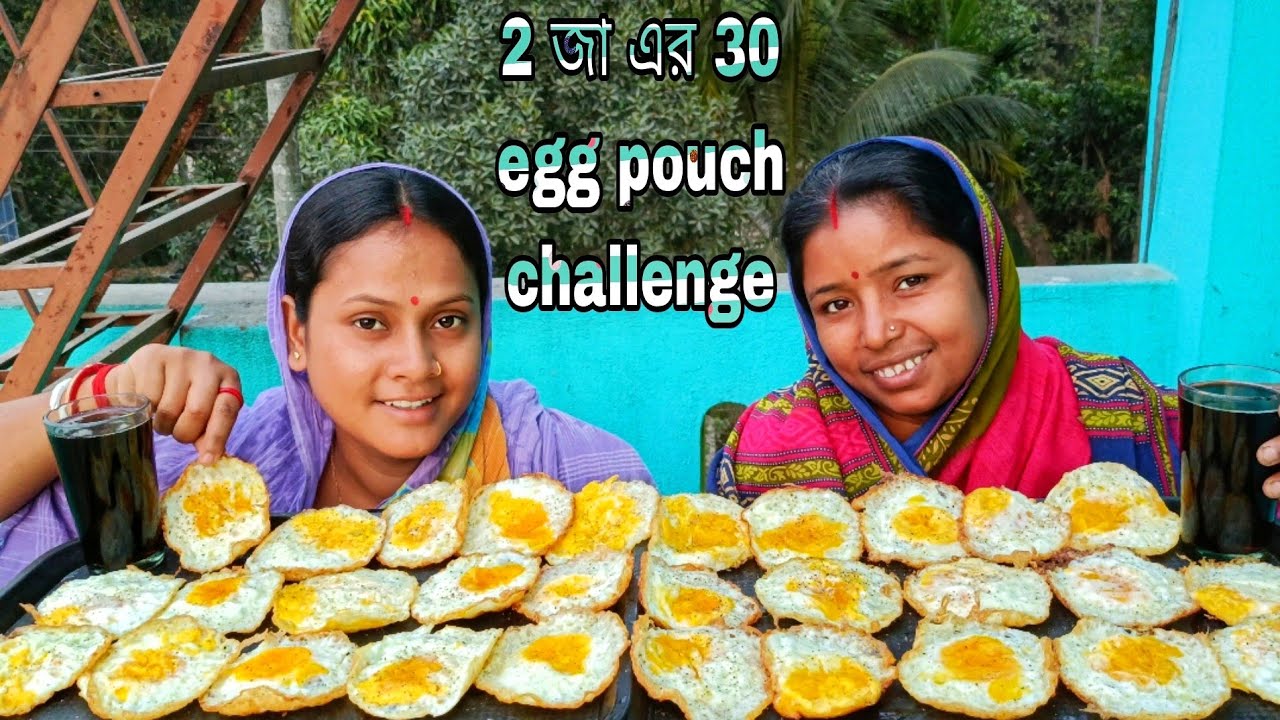30 egg pouch challenge...egg pouch & cold drinks challenging video...with punishment 🤮