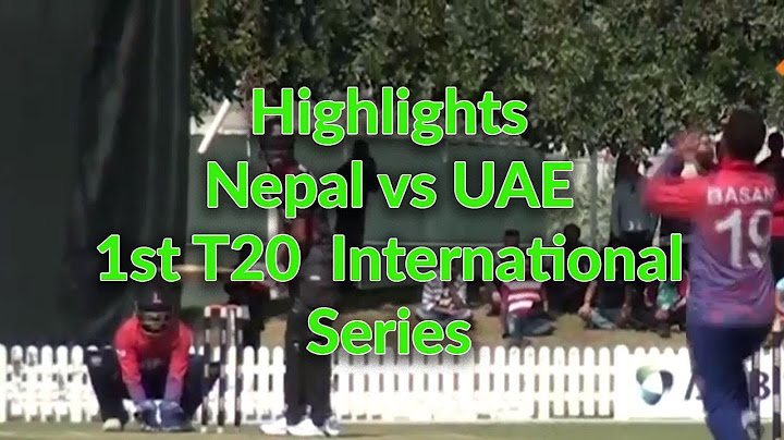 Highlights: Nepal vs UAE 1st T20 International Series