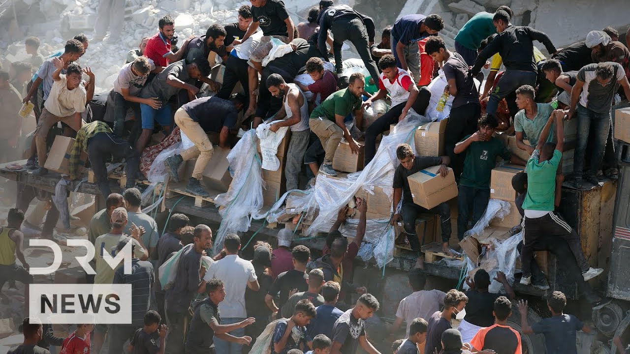 First Major Aid Convoy Reaches Gaza Under Ceasefire Deal | DRM News | AC1N