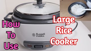 Russell Hobbs 27040 Large Rice Cooker - Up to 14 Servings with Steamer  Basket, M