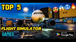 TOP 5 INTERESTING FLIGHT SIMULATOR GAMES 🔥💯😱🥵✈️#newgames #2024