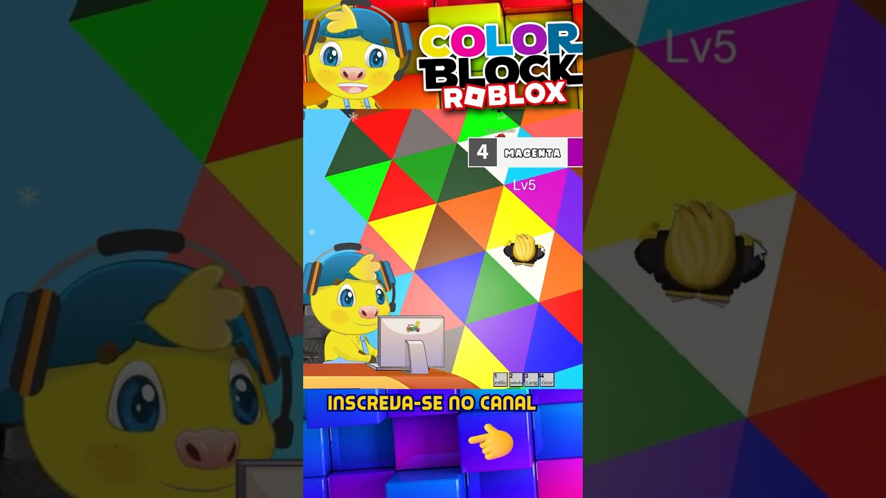 NÃO ESCOLHA A COR ERRADA NO ROBLOX COLOR BLOCK - Brancoala Games