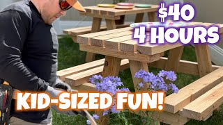 Kid’s Picnic Tables (summer fun)