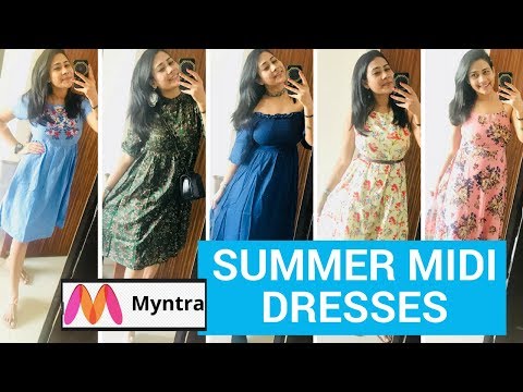 fit and flare dress myntra