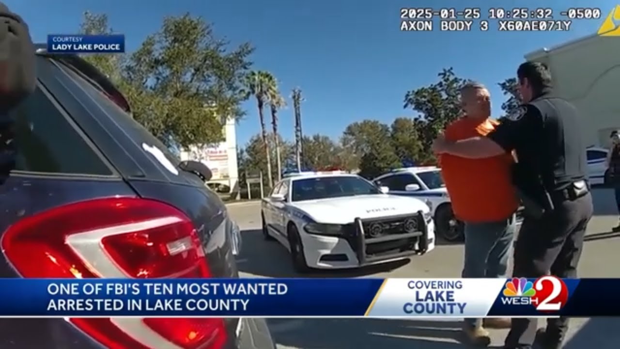 Bodycam shows moments man on 'FBI Most Wanted' list arrested in Florida ...