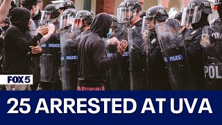 Campus protests: 25 arrested at UVA after police clash with protesters
