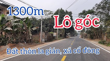 Bán đất nghỉ dưỡng thôn la gián xã cổ đông sơn tây lô góc 1321m