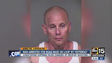 Man arrested for road rage on Loop 101