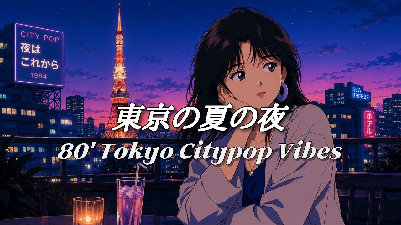 Tokyo Night Mix】 Tokyo Summer Night City Pop 🌙 | Drive • Relax
