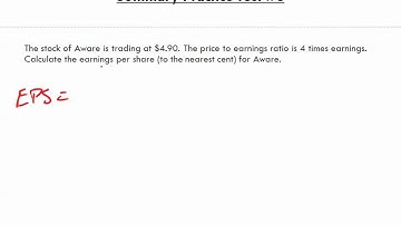Math for Business and Applications   Ch 21 Summary Practice Test 1 to 4