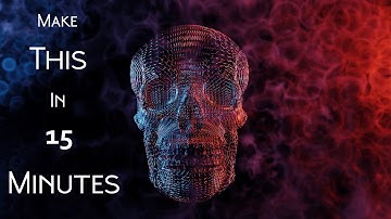 Abstract skull background in 15 minutes | Blender 2.8 | Bygen Addon
