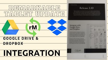 Google drive and Dropbox Integration New Update Remarkable Tablet Video