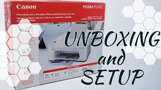 Canon PIXMA TS3722 Printer UnBoxing and Setup TS3720