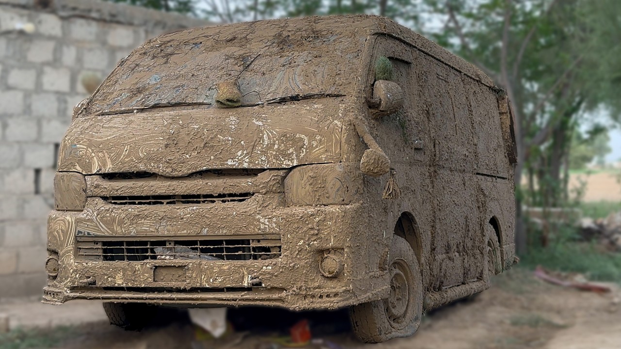 Amazing Restoration PROCESS of a Mud-Covered Van | Unbelievable ...