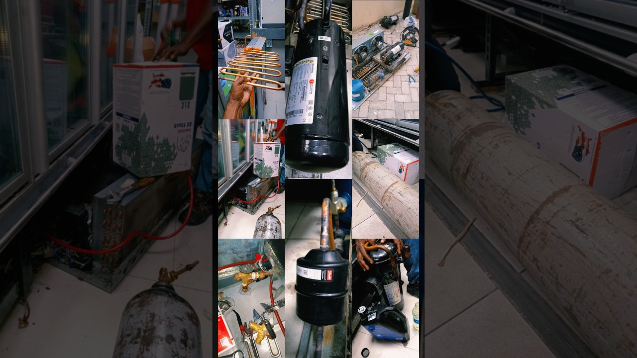 Display Freezer 6 Doors -20 Temp Unit Compressor Replacement  