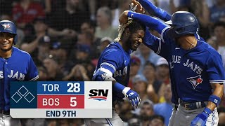 The Blue Jays And Red Sox Played A Baseball Game