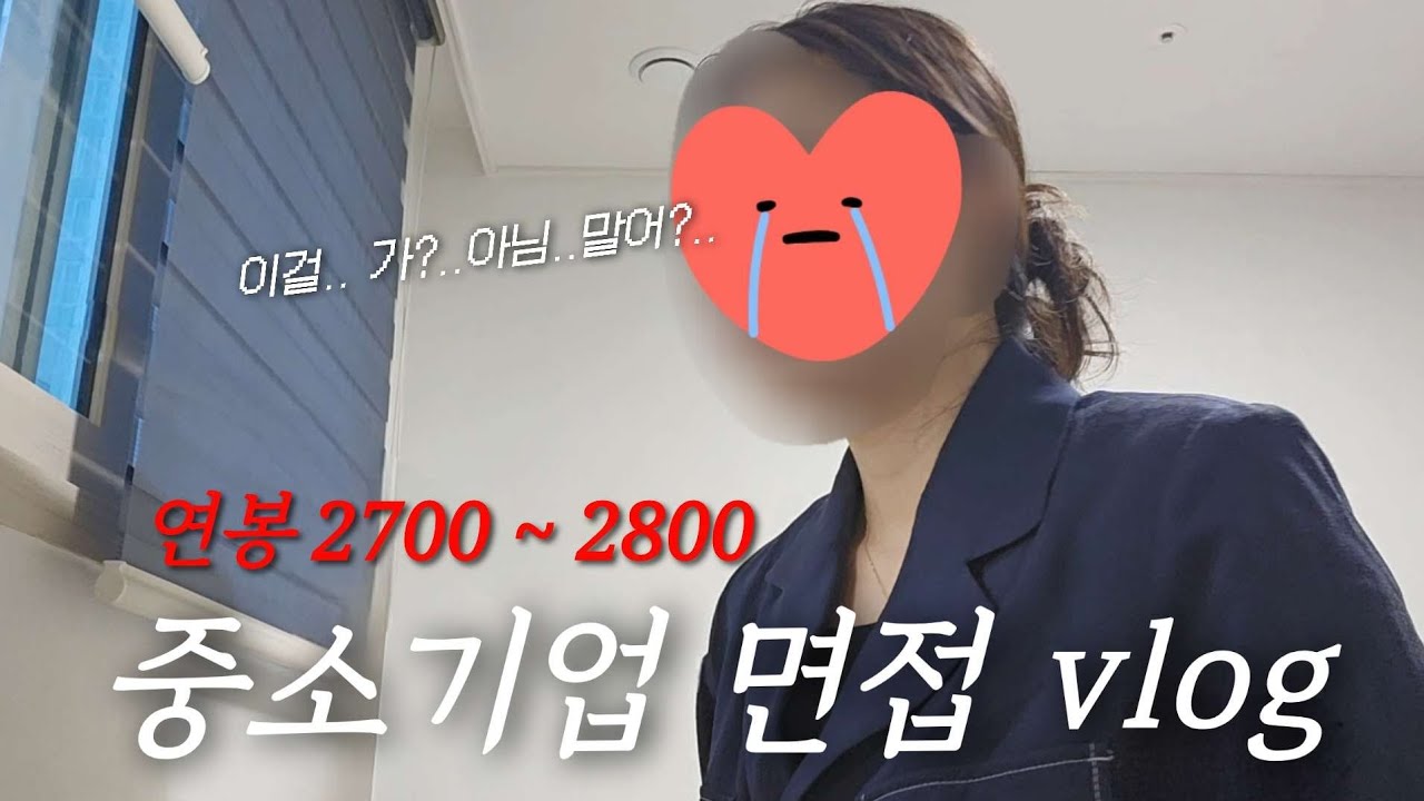 연봉 2700 주는 중소기업은 어떤 면접 질문을 할까? 취준생 브이로그