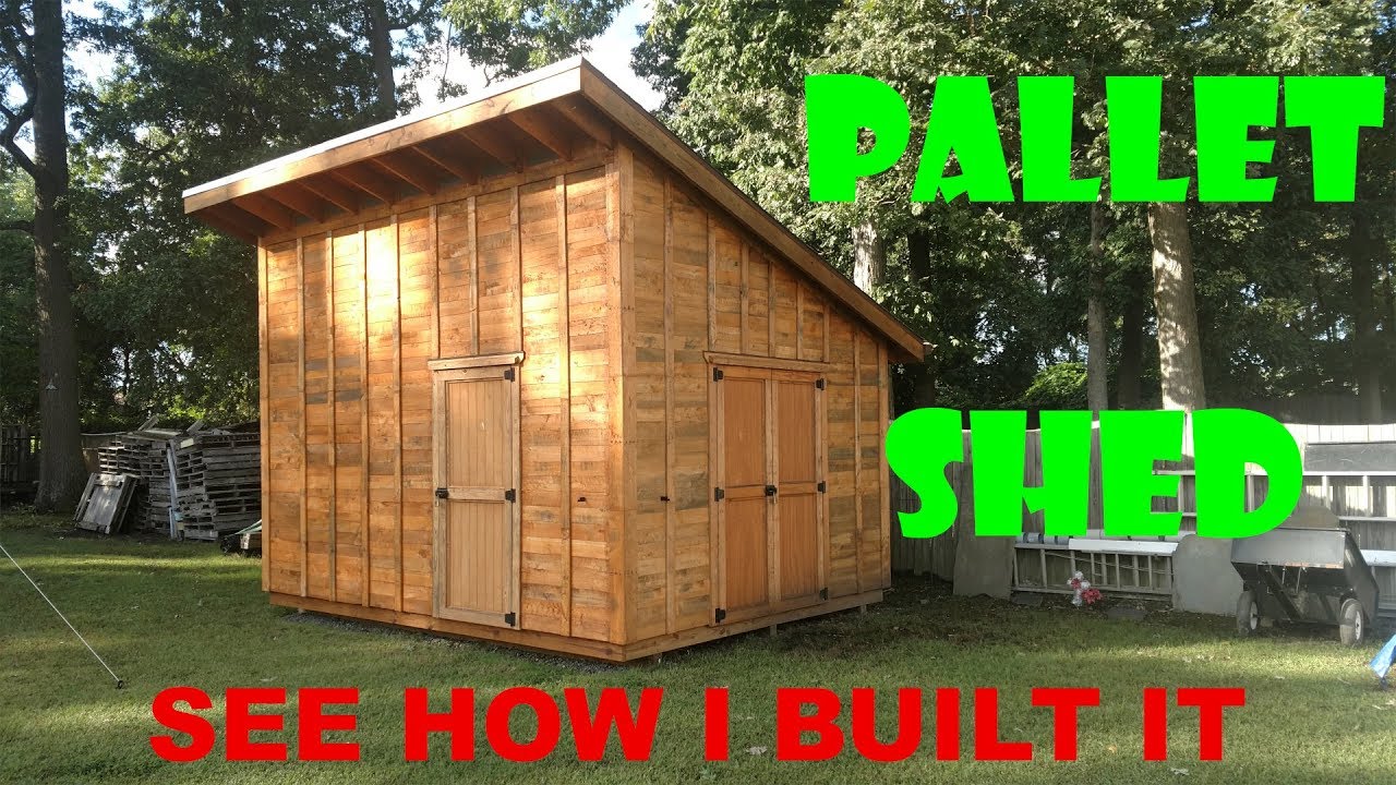 Pallet Shed / Workshop Build - Part 2 - YouTube