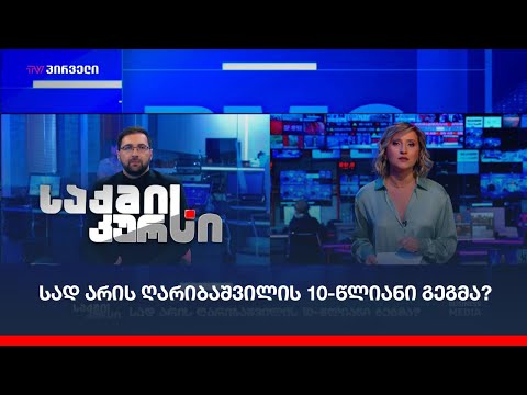 სად არის ღარიბაშვილის 10-წლიანი გეგმა?