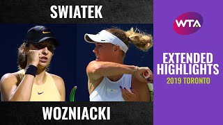 Extended Highlights: Iga Swiatek vs. Caroline Wozniacki | 2019 Toronto Second Round