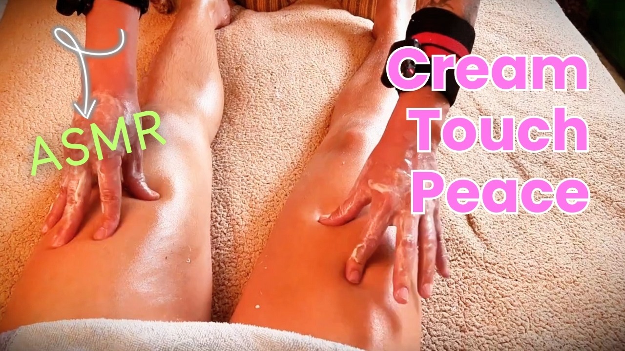 Deeply Calming Leg & Foot ASMR | Cream Massage + Real Sound Therapy 💛
