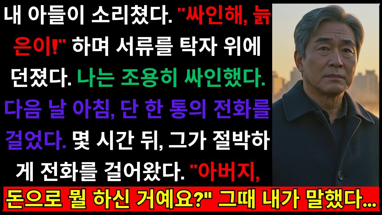 내 아들이 소리쳤다. 