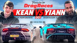 Kean [Huracán Performante] vs Yianni [Aventador SV] | DRAG RACE 001