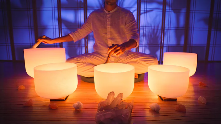 Anxiety Erasing Sound Bath 😌 Low frequency singing bowl music for sleep