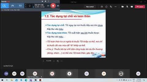 TƯƠNG TÁC THUỐC - ĐẾT