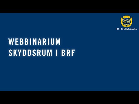 Skyddsrum i BRF (WEBBINARIUM)