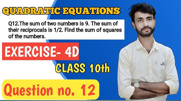 The sum of two numbers is 9. The sum of their reciprocals is 1/2. Find the sum of squares of the num