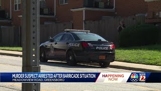 Greensboro man arrested for murder after barricade situation