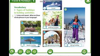Excel 6th grade. Module 6. Travel and holiday. Types of holidays and holiday activities.