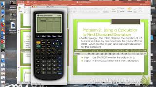 Algebra 2 Standard Deviation (11-7)