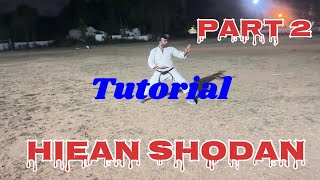 Part 2 Shotokan Kata Hiean Shodan Tutorial with Full kata video