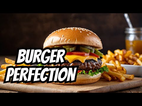 Spicy Smoked Burger With French Fries