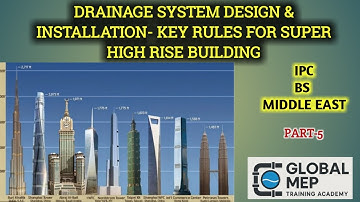 Part 5- Drainage System Design & Installation l Super High Rise Building Rules
