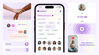 This app allows you to take therapy with AI #ui #ux #uiuxdesign #therapy #ai screenshot 3