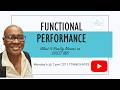 Functional Performance - What it Really Means in SPED 186