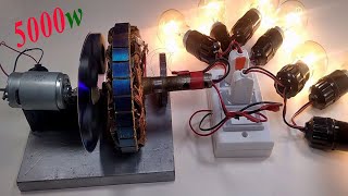 Free Current Electricity How To Make 230V 5000W Dynamo generator Using National Ceiling Fan Coil