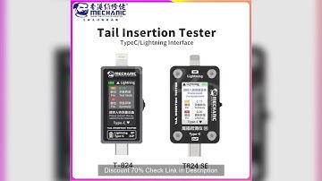MECHANIC T-824 T824 SE Tail Insertion Tester Tail Insertion Detector Type-C Lightning I nterface for