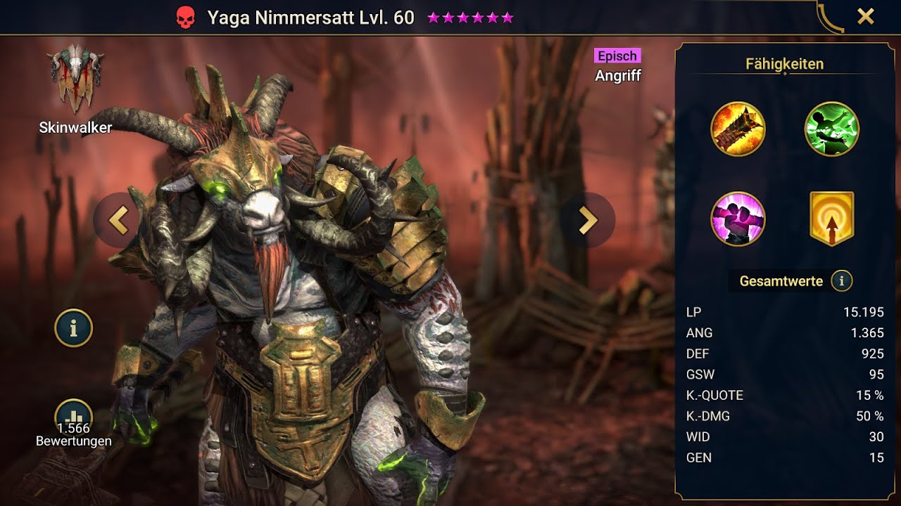 Raid Shadow Legends Champion Guide 3 Yaga Nimmersatt Youtube