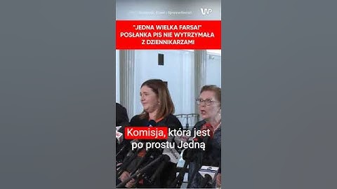 "Wielka farsa!". Posłanka PiS straciła cierpliwość przy dziennikarzach