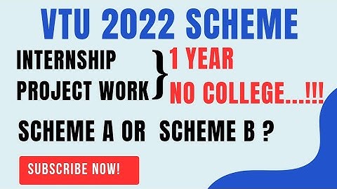 Internship and project work | VTU 2022 Scheme | #vtu #vtu2022scheme #vtuinternship #internship 